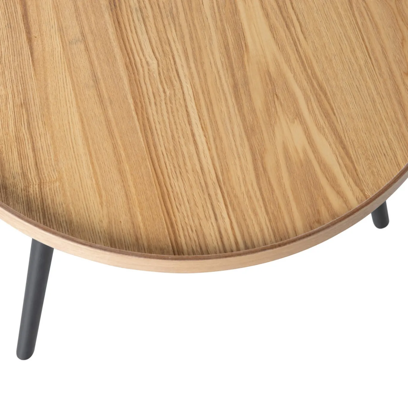 Woood Bijzettafel Mesa L Hout Naturel Ø60cm