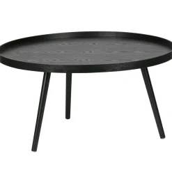 Woood Bijzettafel Mesa XL Hout Zwart Ø78cm