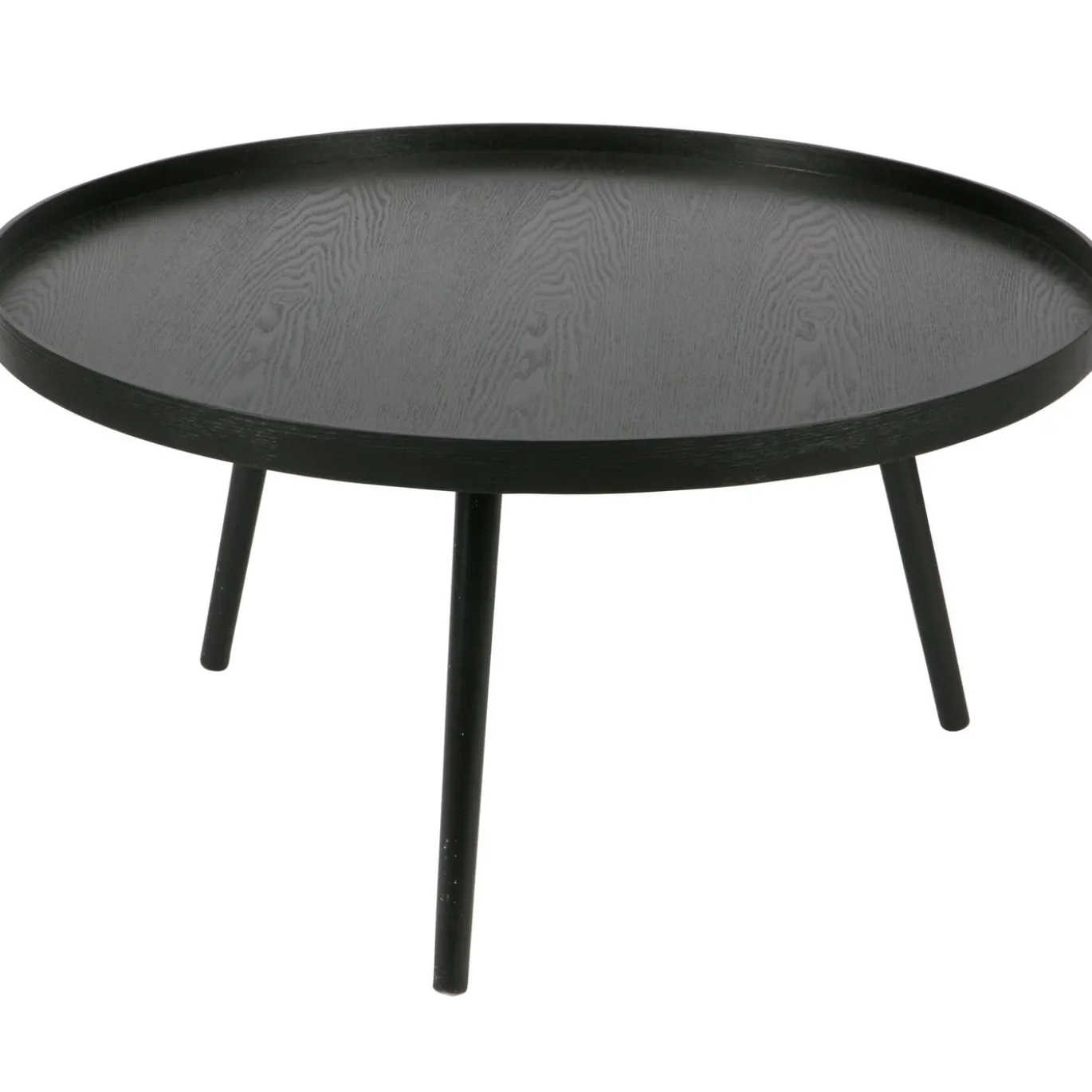 Woood Bijzettafel Mesa XL Hout Zwart Ø78cm