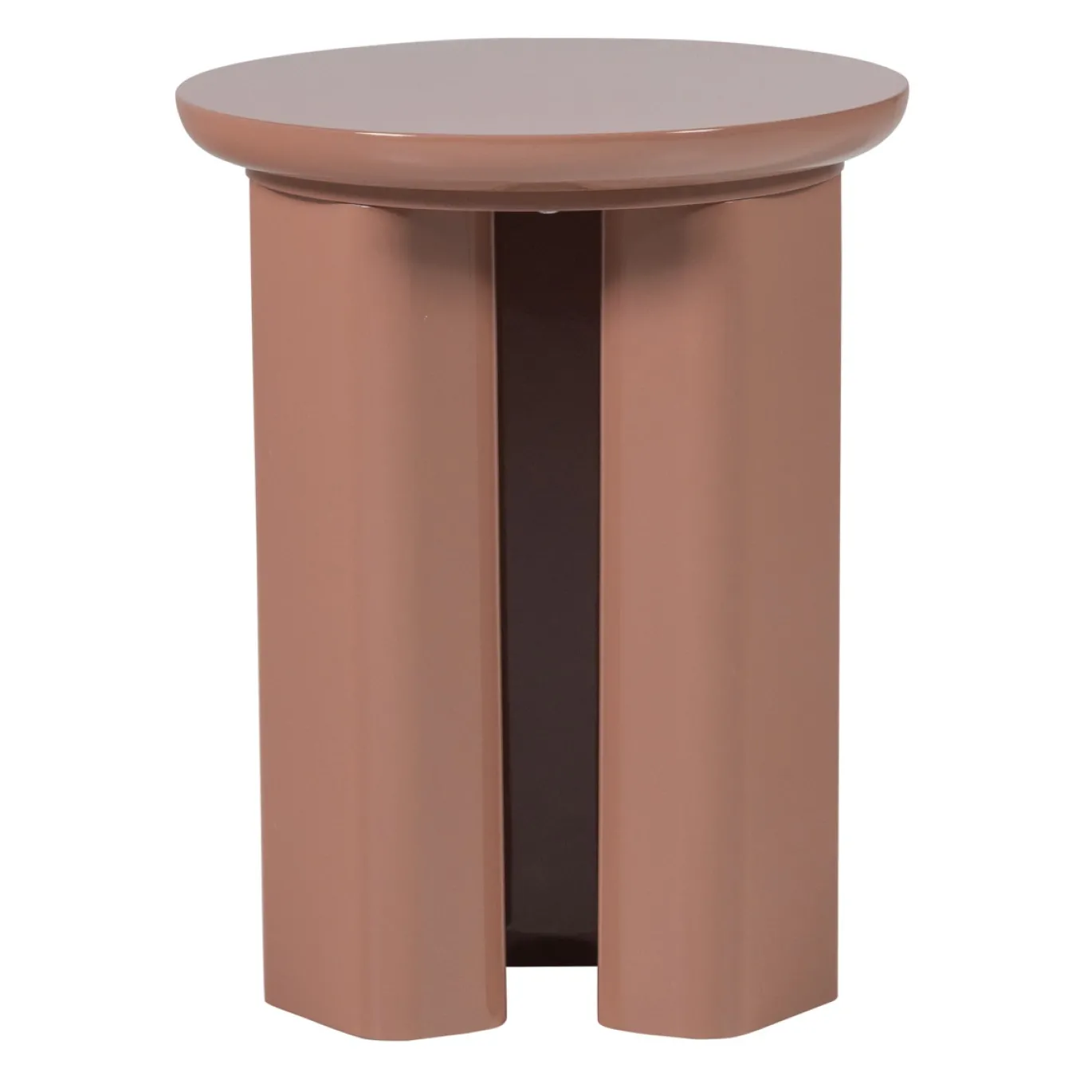 Woood Bijzettafel Orivo Hout Hoogglans Oudroze