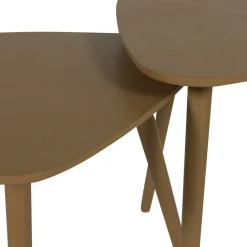 Woood Bijzettafels Nila Hout Mud Set van 2