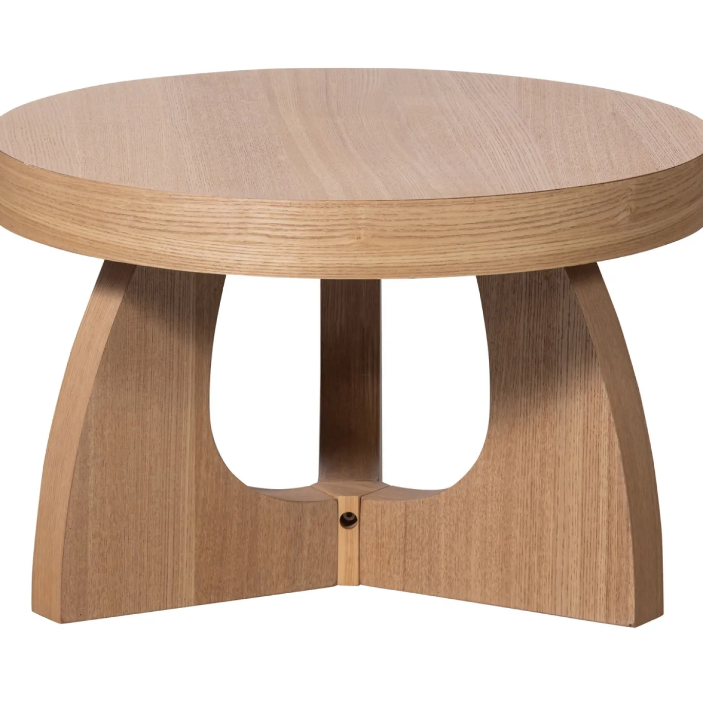 Woood Bijzettafel Tala Essen Fineer Ø55cm
