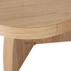 Woood Bijzettafel Tala Essen Fineer Ø55cm