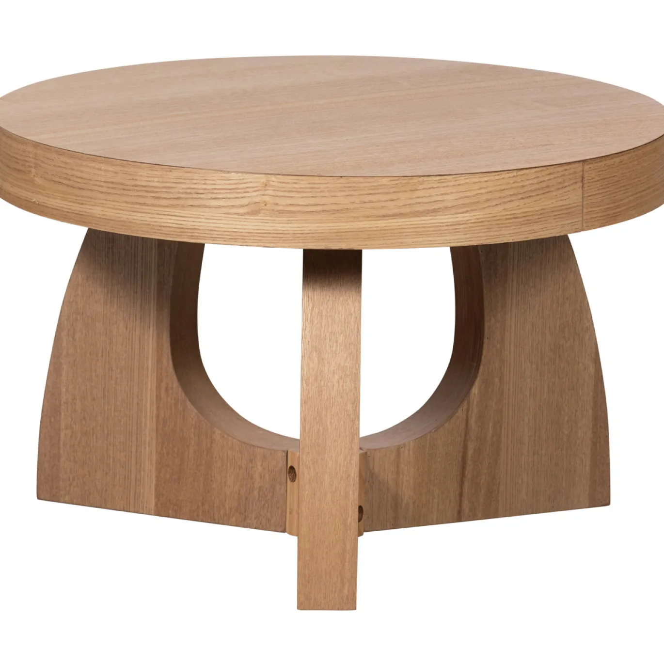 Woood Bijzettafel Tala Essen Fineer Ø55cm