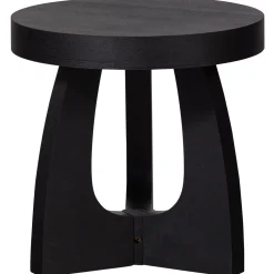 Woood Bijzettafel Tala Mdf Fineer Zwart 45xo45cm