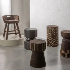 Woood Bijzettafel Tuve Bruin/Zwart