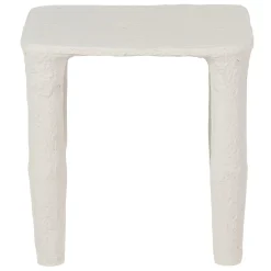 Woood Bijzettafel Vion Laag Papier Mache Off White