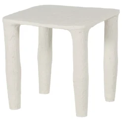 Woood Bijzettafel Vion Laag Papier Mache Off White