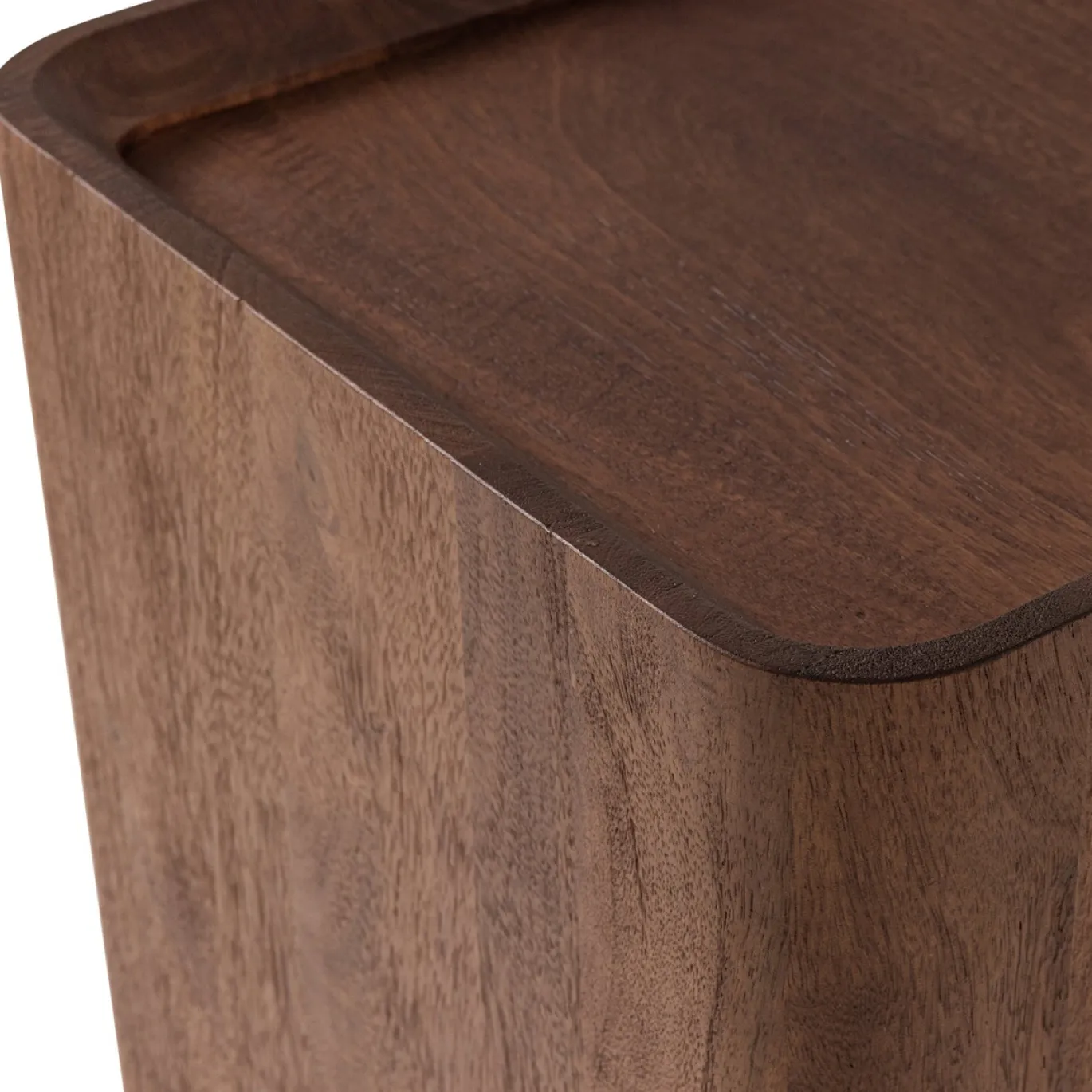 Woood Bijzettafel Volu Mangohout Bruin