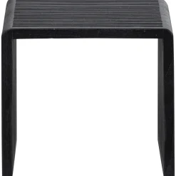 Woood Bijzettafel Willa Recycled Teak Zwart Set van 2