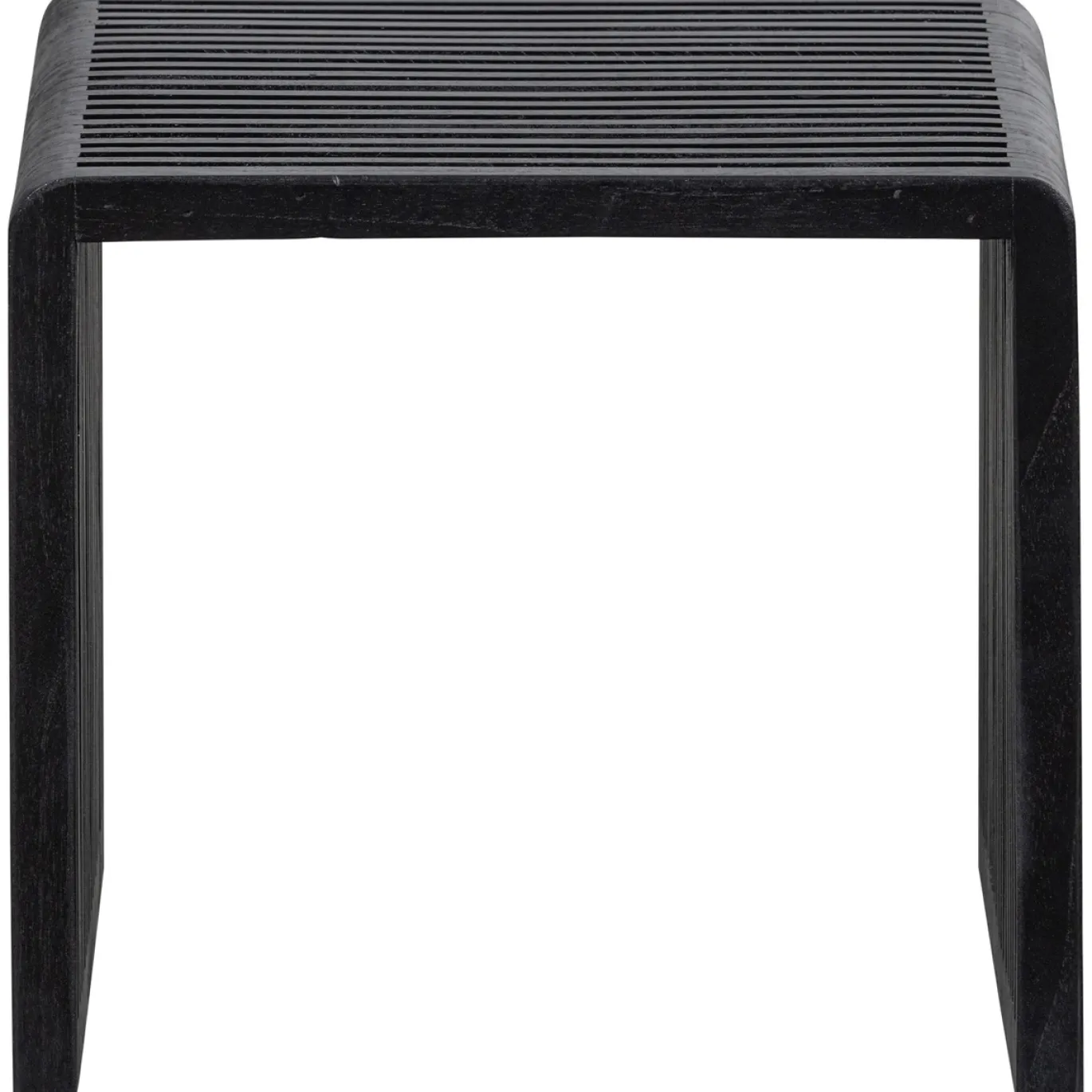 Woood Bijzettafel Willa Recycled Teak Zwart Set van 2