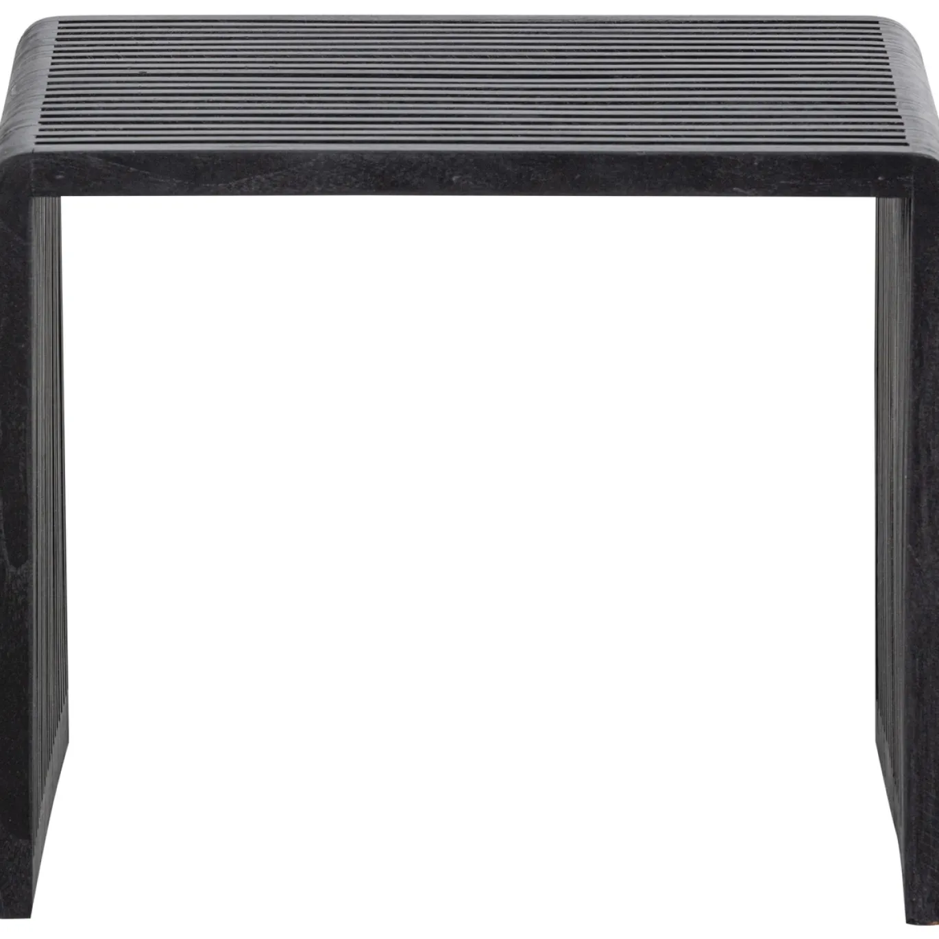 Woood Bijzettafel Willa Recycled Teak Zwart Set van 2