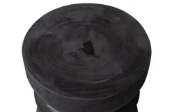 Woood Bikkel Kruk Hout Zwart Ø28cm