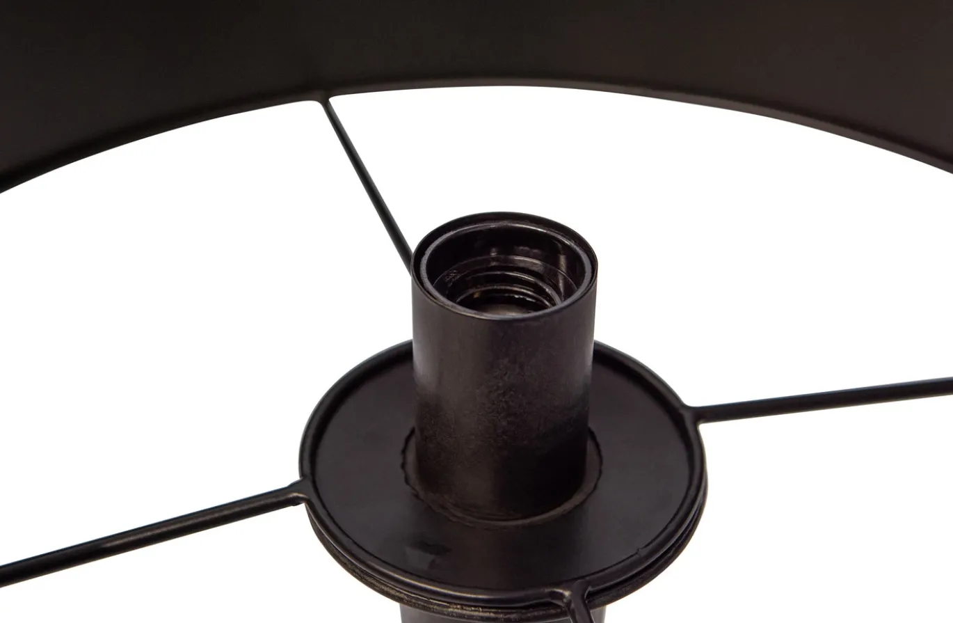 Woood Blackout Too Staande Lamp Metaal Zwart/brass