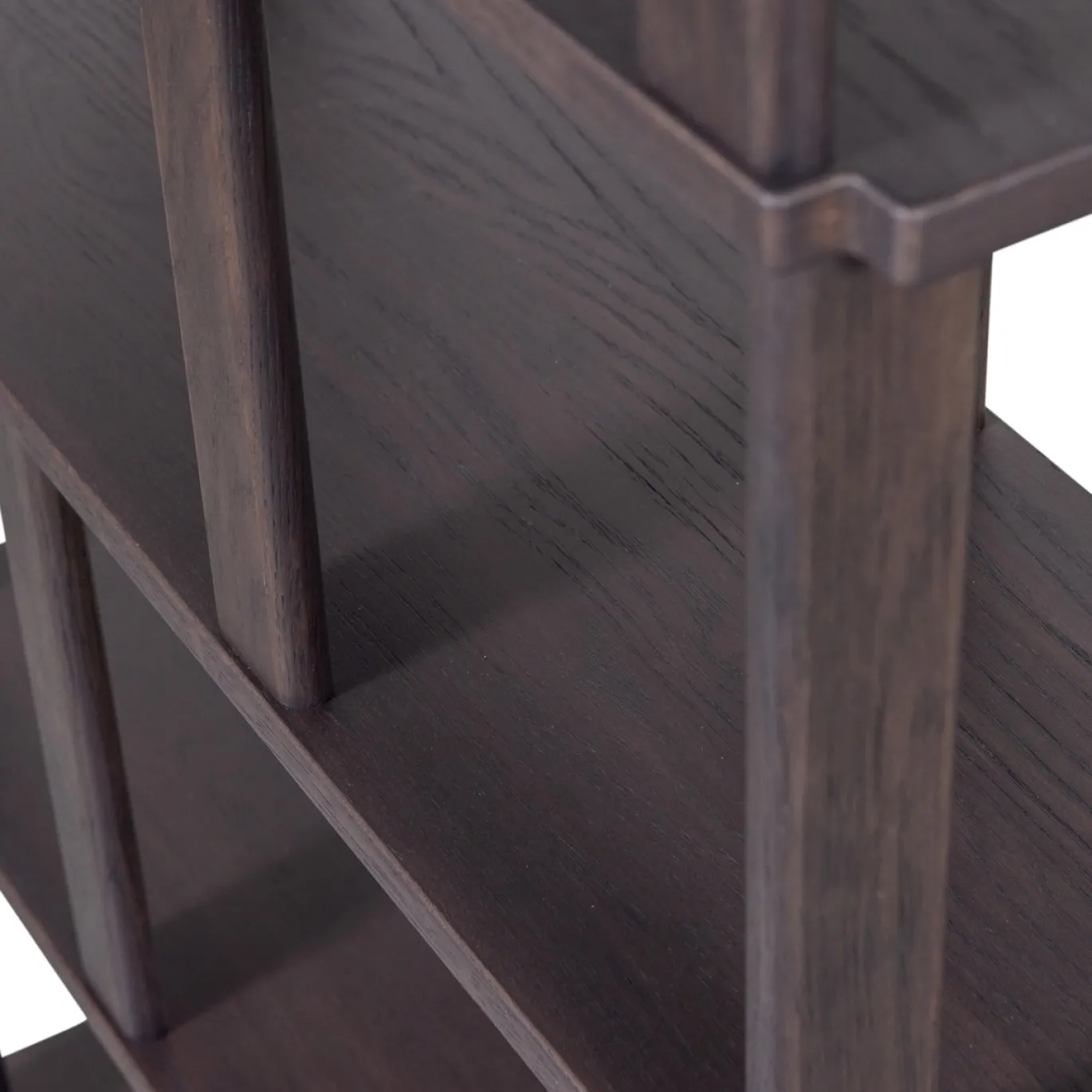 Woood Boekenkast Riss Eikenhout Mystic Brown 186x90cm