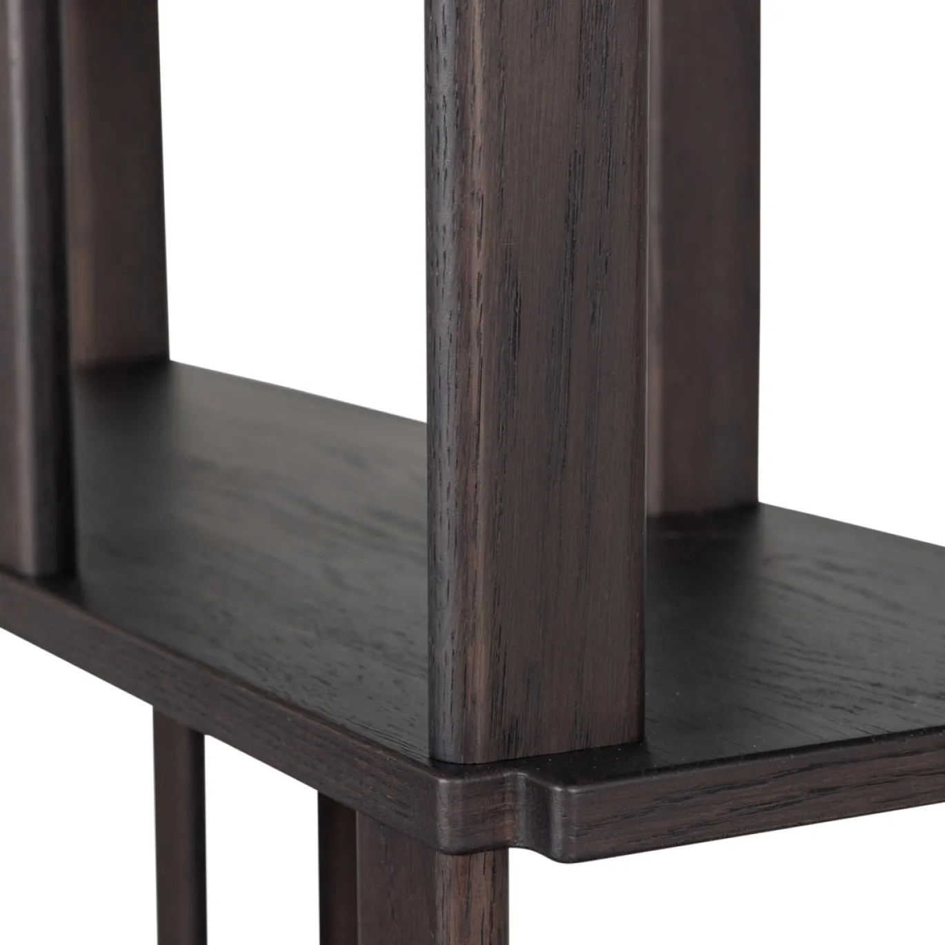 Woood Boekenkast Riss Eikenhout Mystic Brown 186x90cm