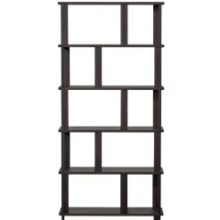 Woood Boekenkast Riss Eikenhout Mystic Brown 186x90cm