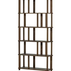 Woood Boekenkast Riss Eikenhout Naturel 186x90cm