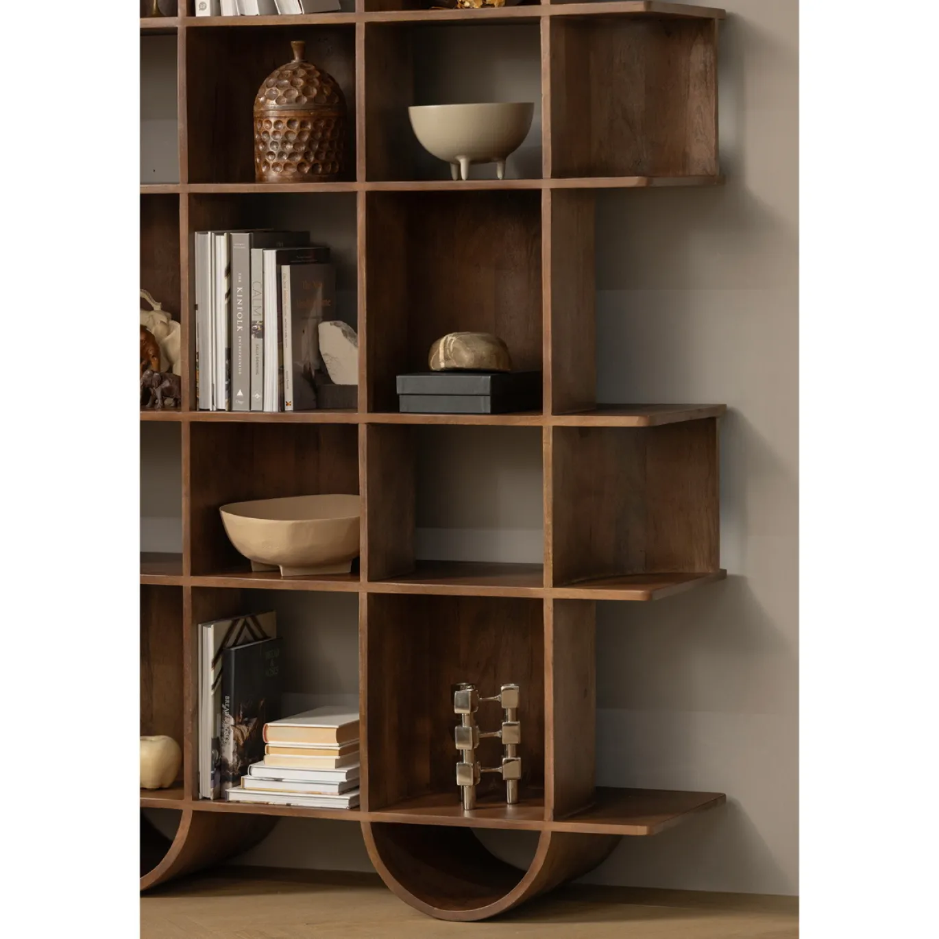 Woood Boekenkast Sinne Hout Walnoot 180x130cm