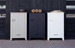 Woood Boerenkast Gijs Bezaagd Grenen Zwart