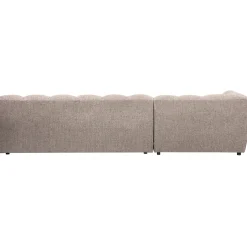 Woood Chaise Longue Allure Links Geweven Stof Bruin Melange