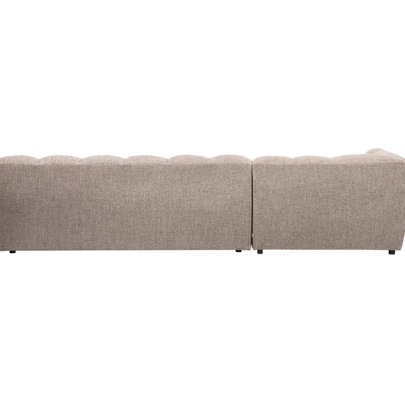 Woood Chaise Longue Allure Links Geweven Stof Bruin Melange