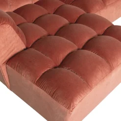 Woood Chaise Longue Allure Links Velvet Blush