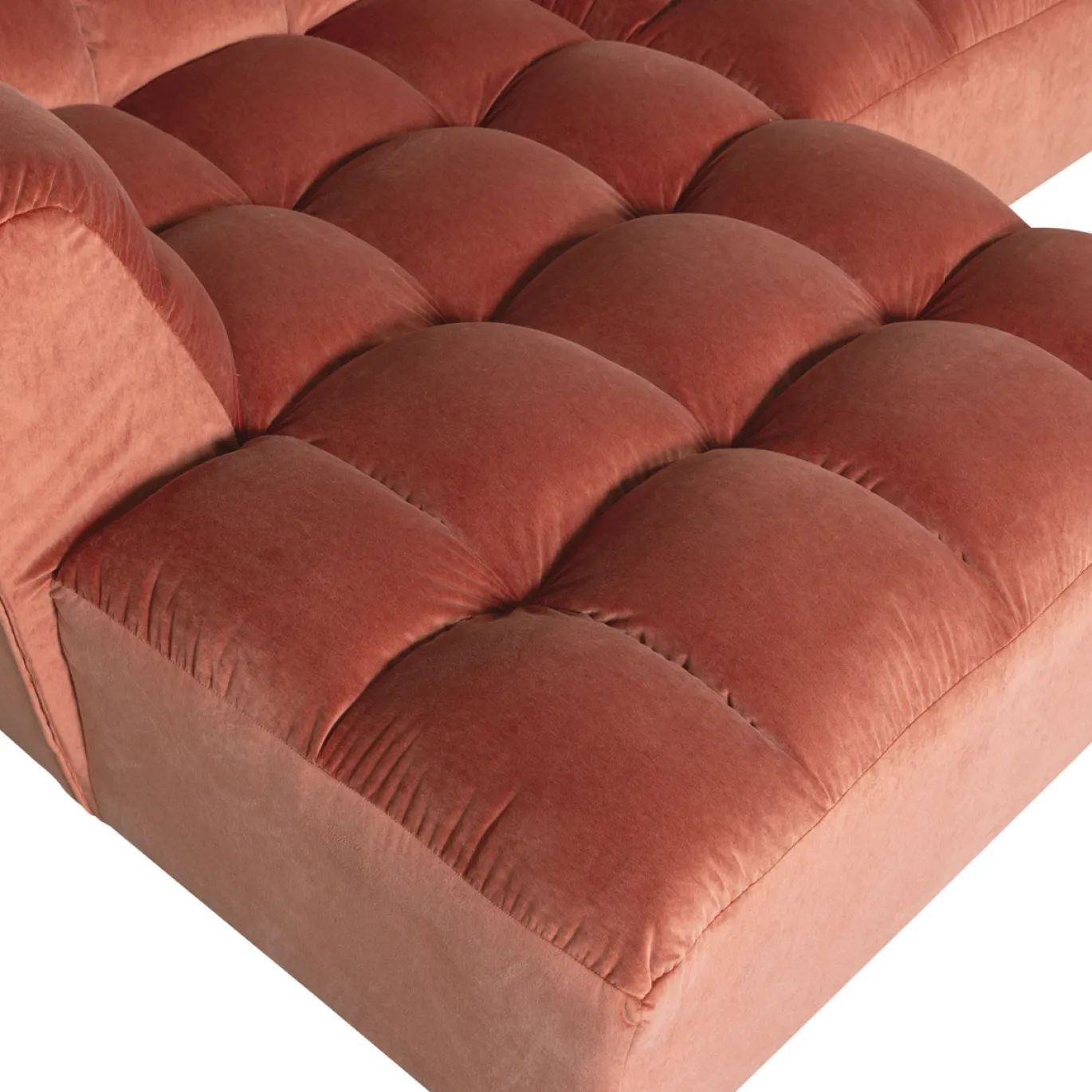 Woood Chaise Longue Allure Links Velvet Blush