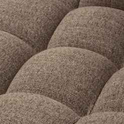 Woood Chaise Longue Allure Links Geweven Stof Donkerbruin Melange