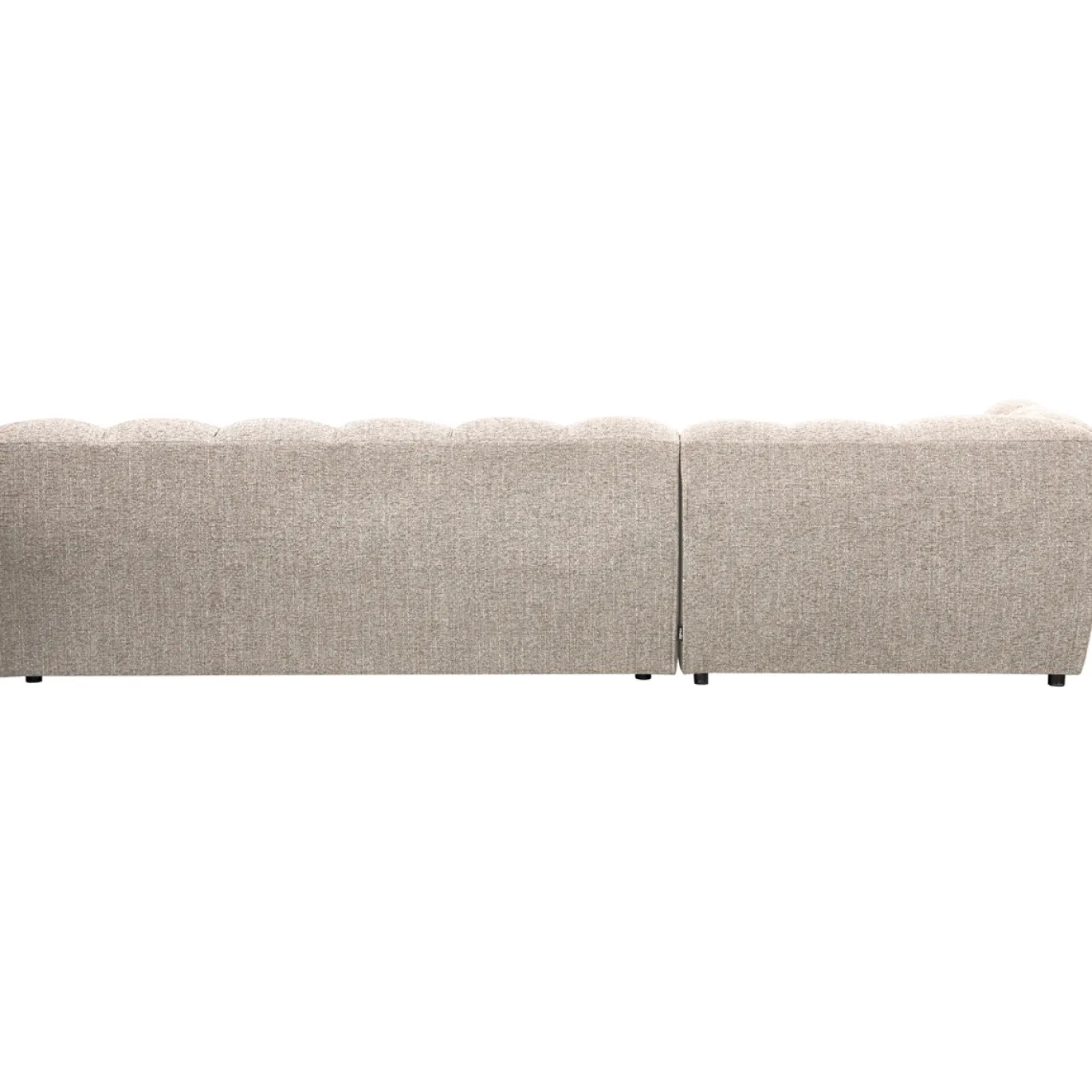 Woood Chaise Longue Allure Links Geweven Stof Naturel Melange