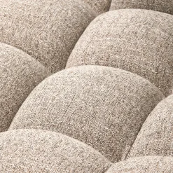 Woood Chaise Longue Allure Links Geweven Stof Naturel Melange