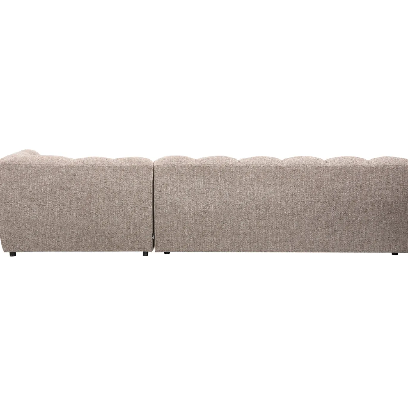 Woood Chaise Longue Allure Rechts Geweven Stof Bruin Melange