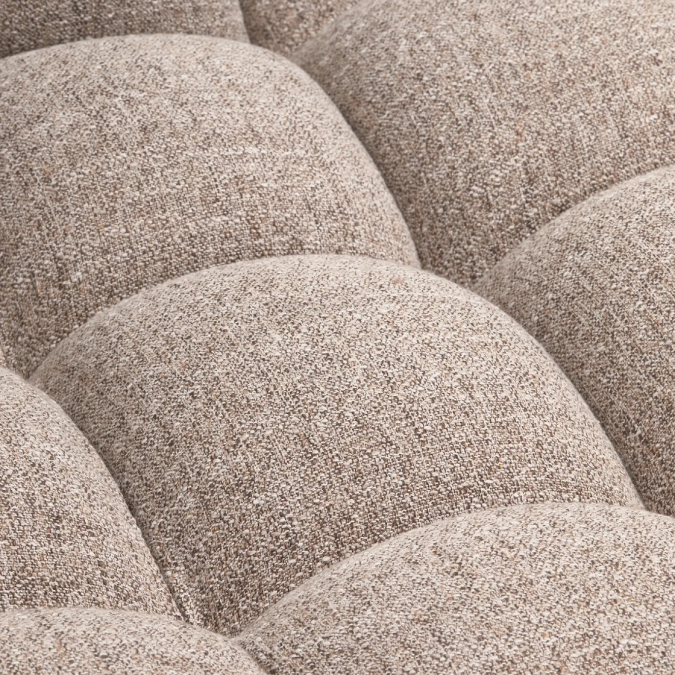 Woood Chaise Longue Allure Rechts Geweven Stof Bruin Melange