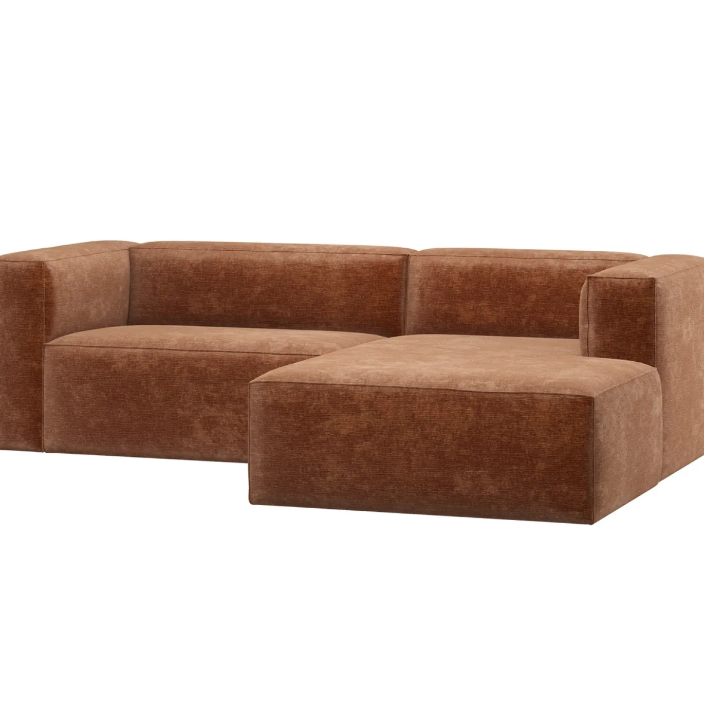 Woood Chaise Longue Bank Bean Links Structure Velvet Moss