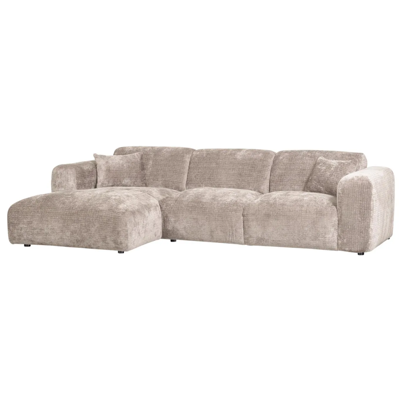 Woood Chaise Longue Bank Cloud Links Chenille Naturel