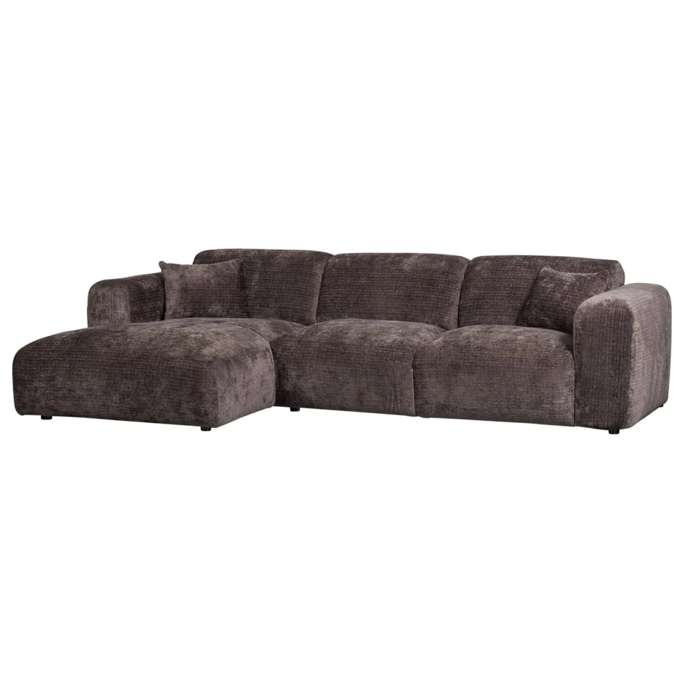 Woood Chaise Longue Bank Cloud Links Chenille Warmbruin