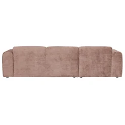 Woood Chaise Longue Bank Cloud Links Chenille Taupe/Roze