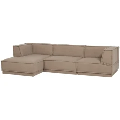 Woood Chaise Longue Bank Manu Links Teddy Taupe
