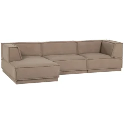 Woood Chaise Longue Bank Manu Links Teddy Taupe