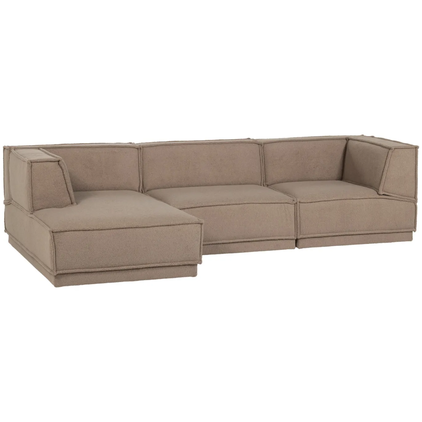 Woood Chaise Longue Bank Manu Links Teddy Taupe