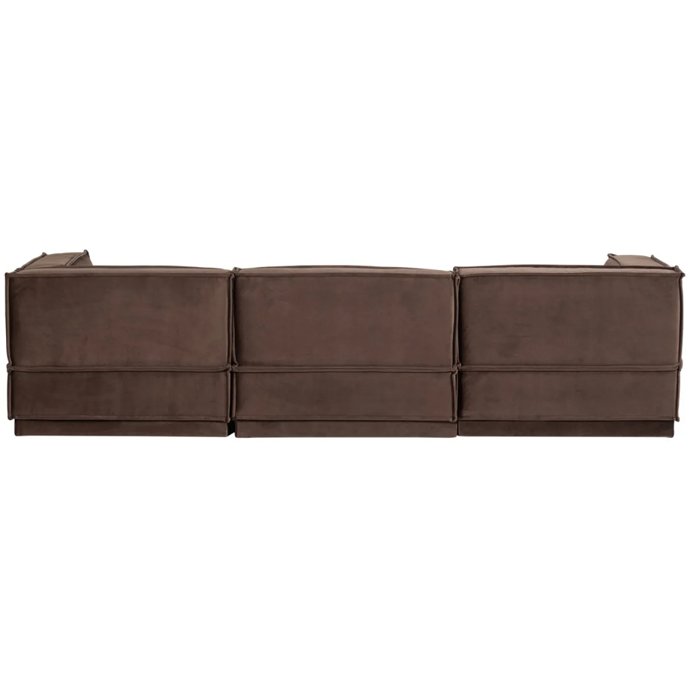 Woood Chaise Longue Bank Manu Links Velvet Bruin
