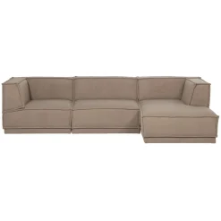 Woood Chaise Longue Bank Manu Rechts Teddy Taupe