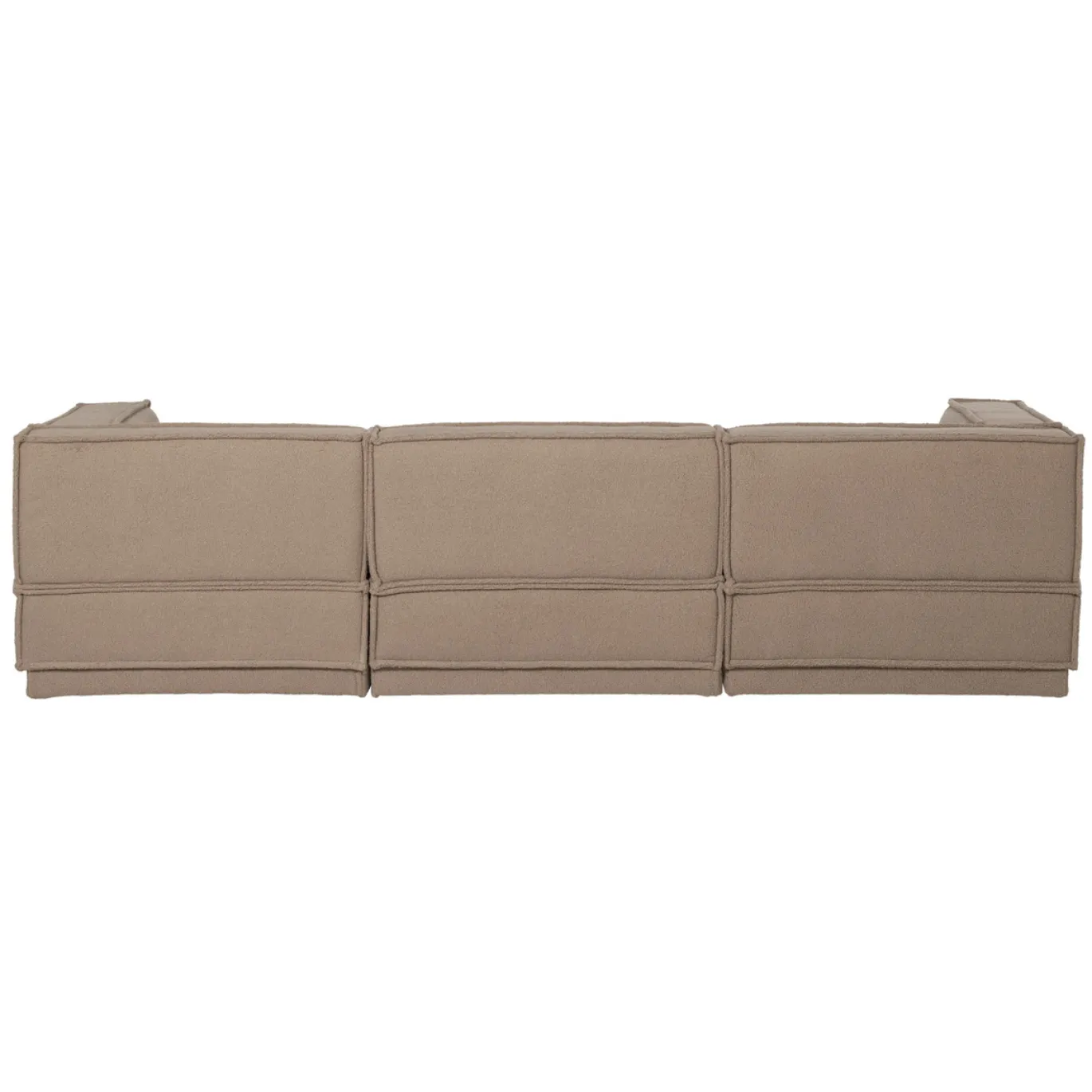 Woood Chaise Longue Bank Manu Rechts Teddy Taupe