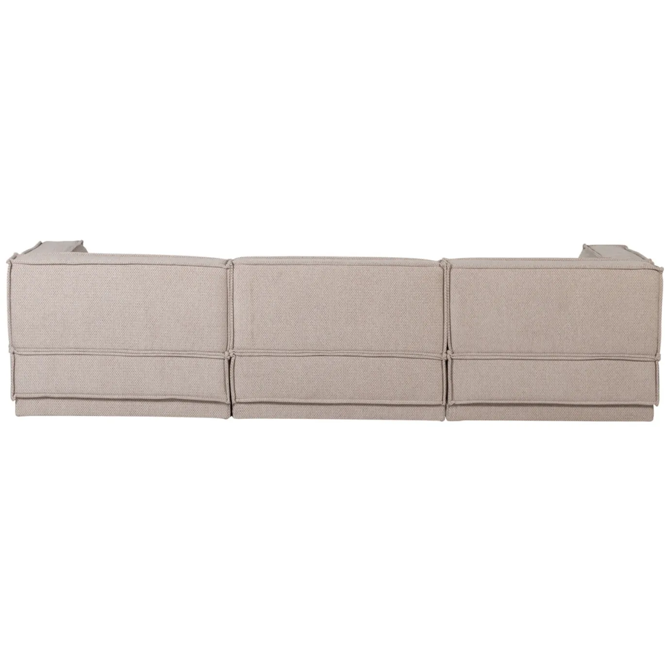 Woood Chaise Longue Bank Manu Rechts Grove Chenille Naturel