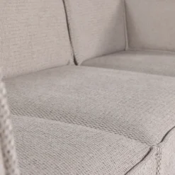 Woood Chaise Longue Bank Manu Rechts Grove Chenille Naturel