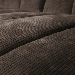 Woood Chaise Longue Bank Mojo Rechts Ribstof Bruin
