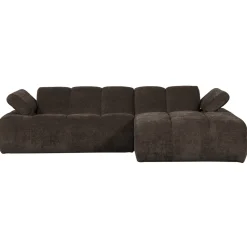 Woood Chaise Longue Bank Mojo Rechts Ribstof Bruin