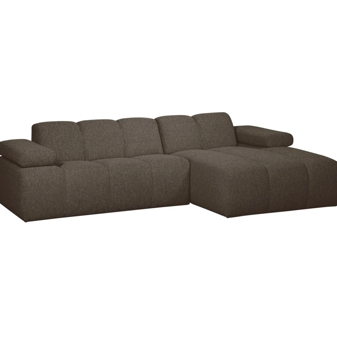 Woood Chaise Longue Bank Mojo Rechts Bouclé Bruin