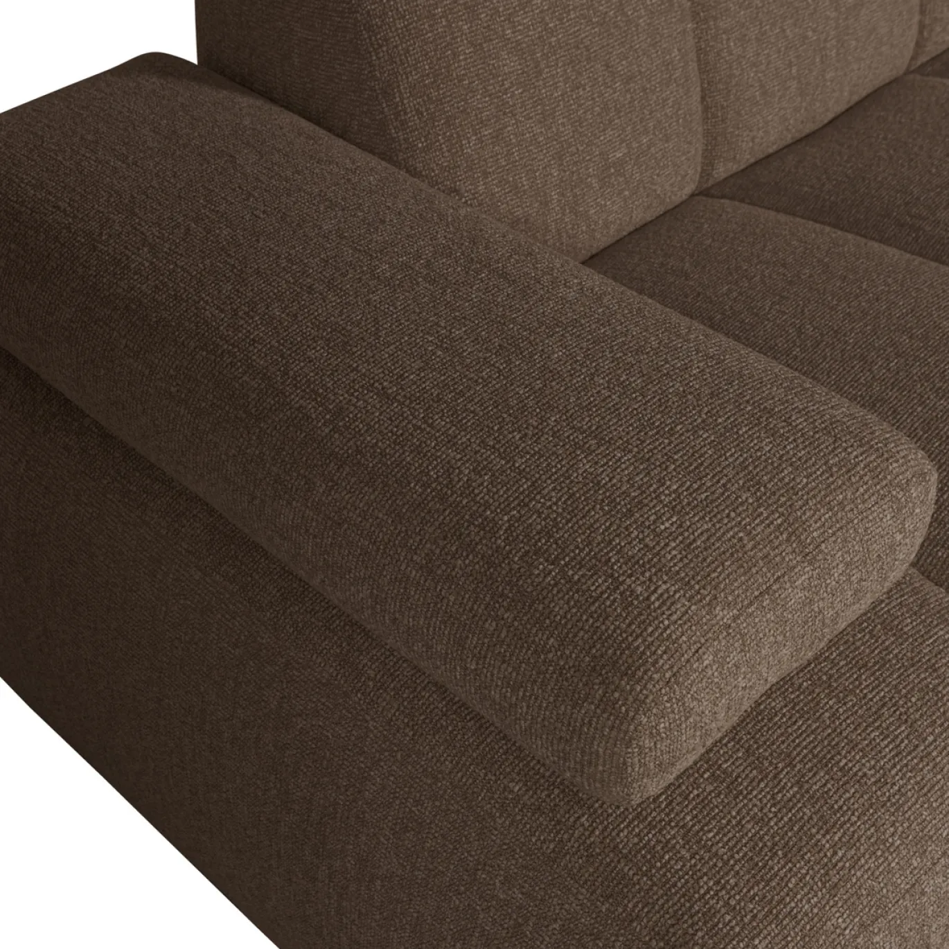 Woood Chaise Longue Bank Mojo Rechts Bouclé Bruin