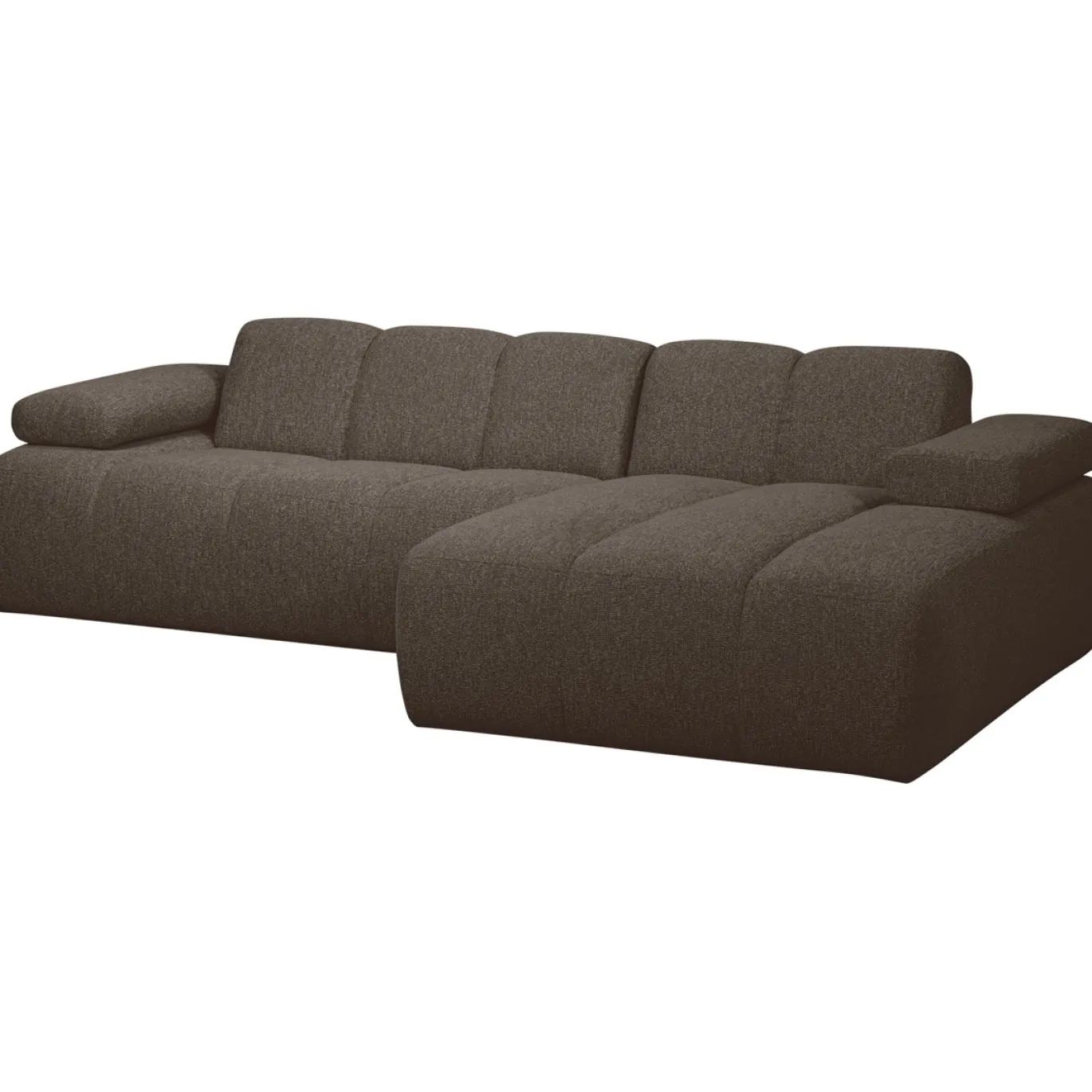 Woood Chaise Longue Bank Mojo Rechts Bouclé Bruin